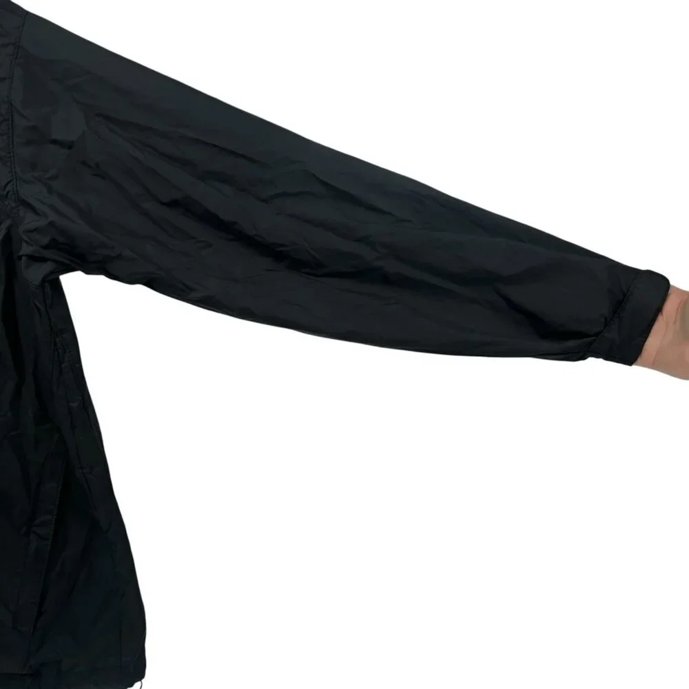 Columbia Jacket Womens M Black Hooded Lightweight Windbreaker Full Zip Casual‎ - Picture 3 of 11